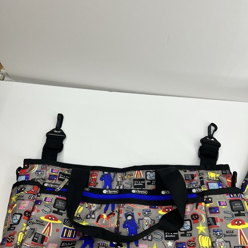 LeSportsac Ryan Baby Tote Diaper Bag Buckaroo HTF Rare With Changing Pad - Picture 8 of 16